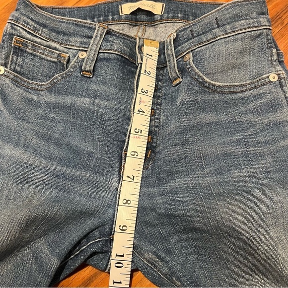 Madewell Slim Straight Jeans Blue Distressed Button-Front Edition size 25 - Picture 14 of 16